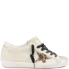 Sneakers Golden Goose Super-Star Glittered alb
