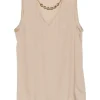 Top Fabiana FIlippi V-Neck bej