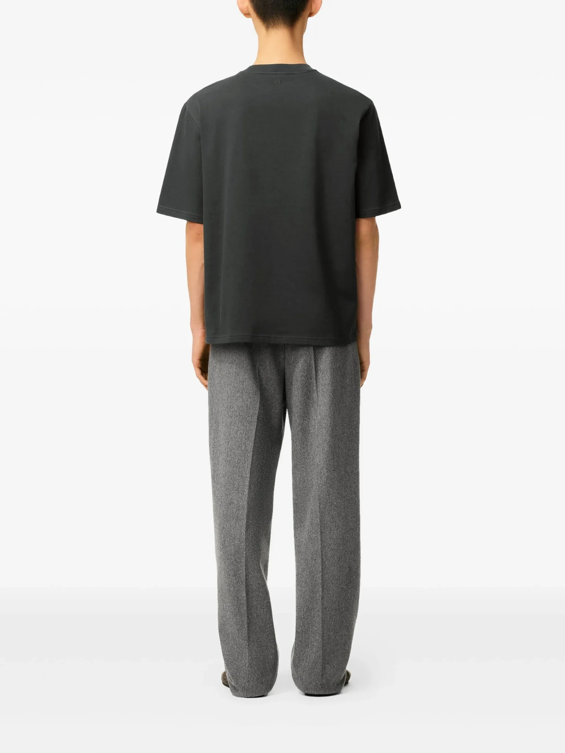 Tricou AMI Paris "Ami de Coeur" gri - imagine 7