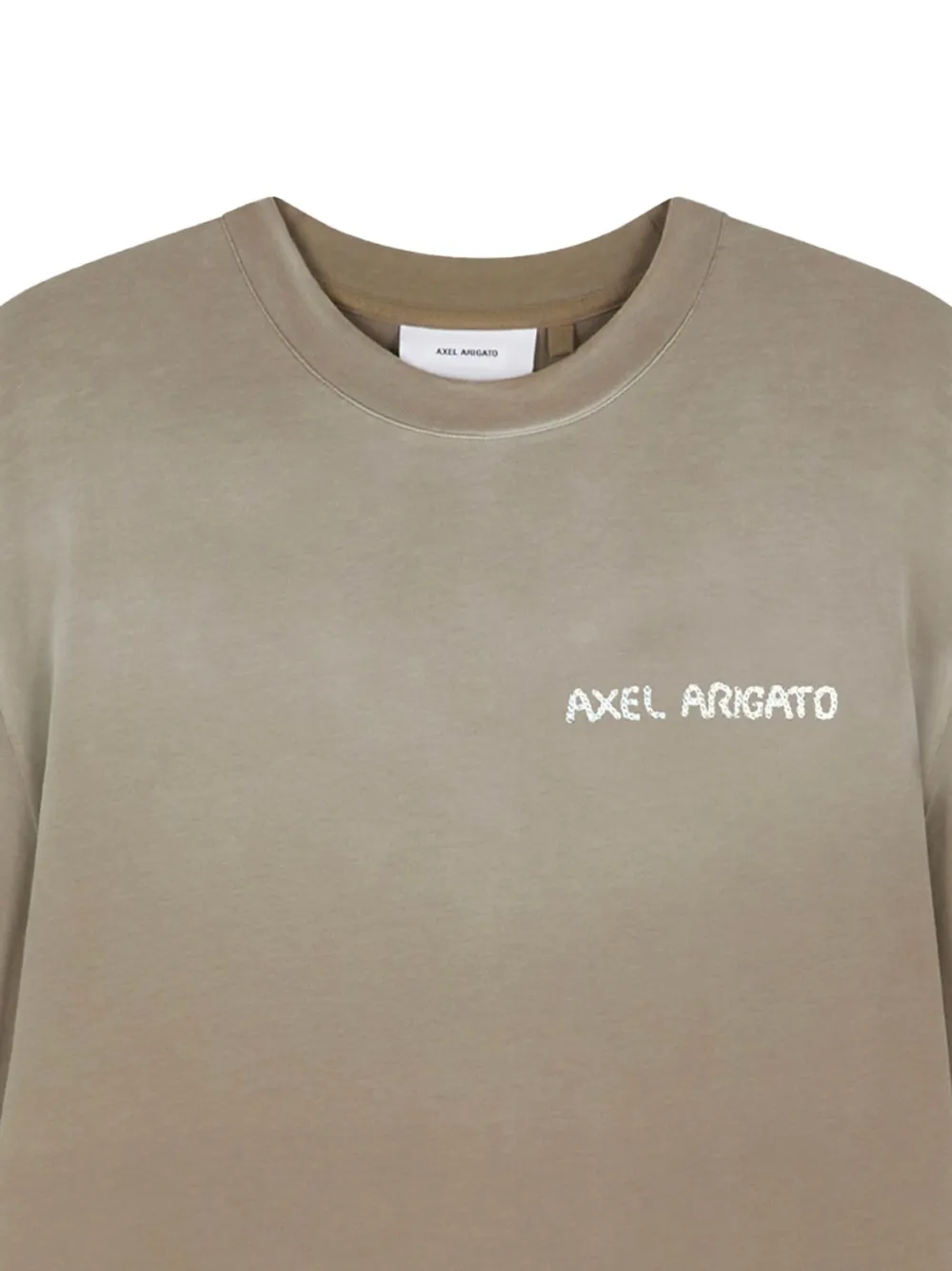 Tricou Axel Arigato Logo-Print maro - imagine 2