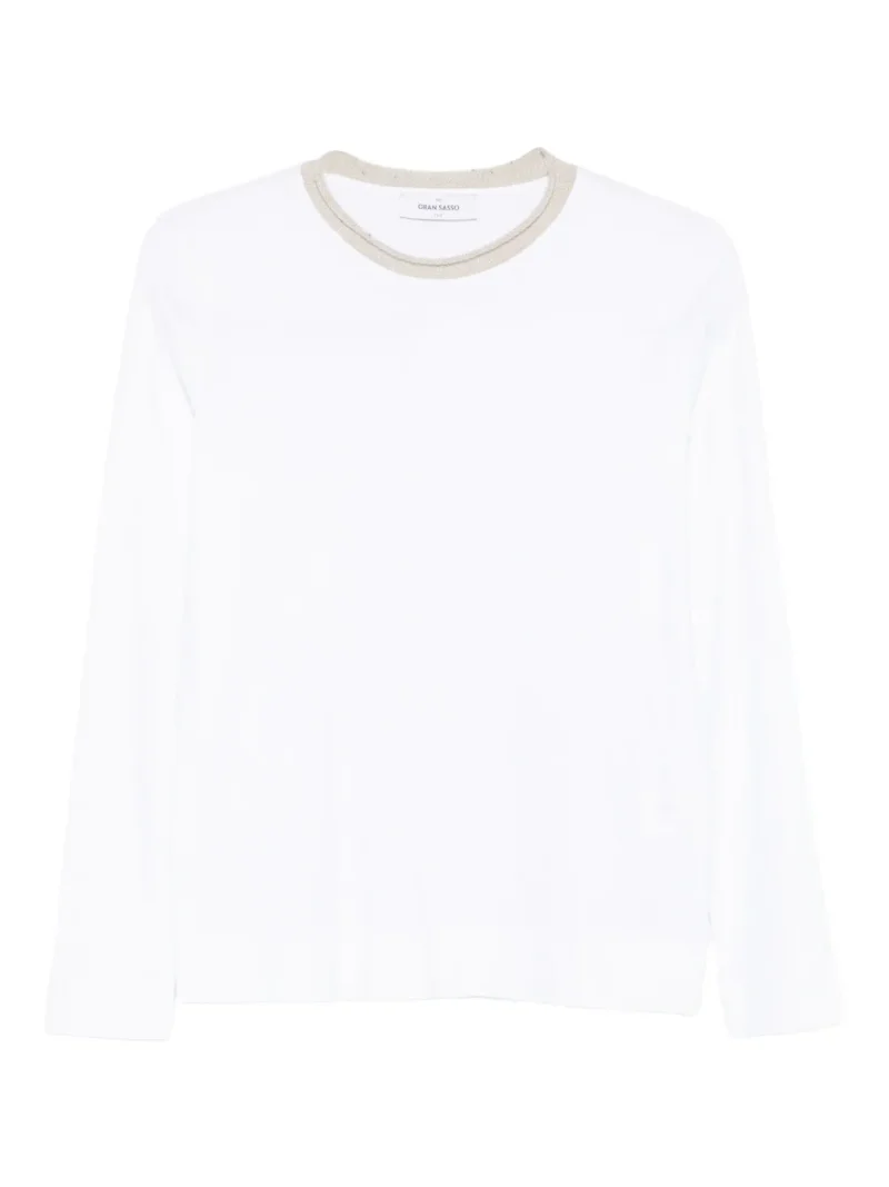 Tricou Gran Sasso Round-Neck alb