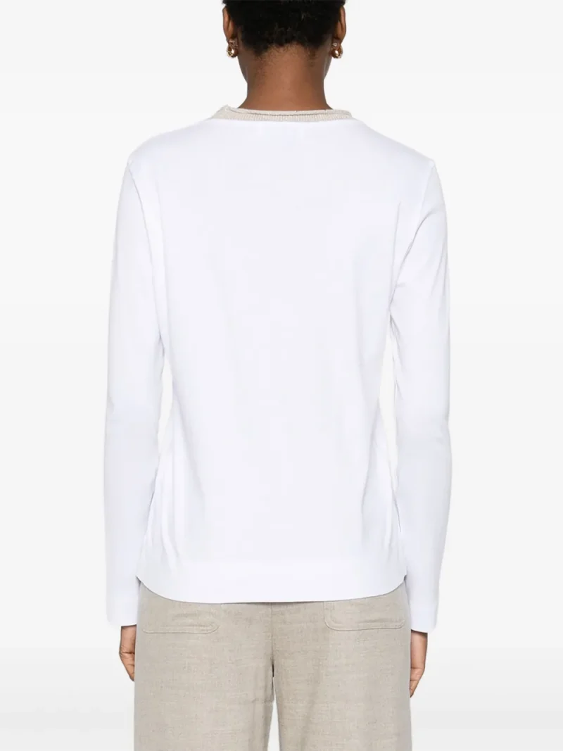 Alternative view of Tricou Gran Sasso Round-Neck alb