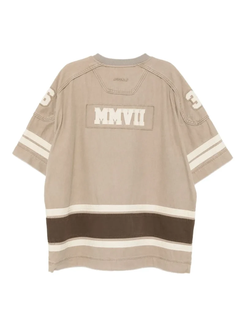 Alternative view of Tricou Juun.J Logo-Embroidered bej