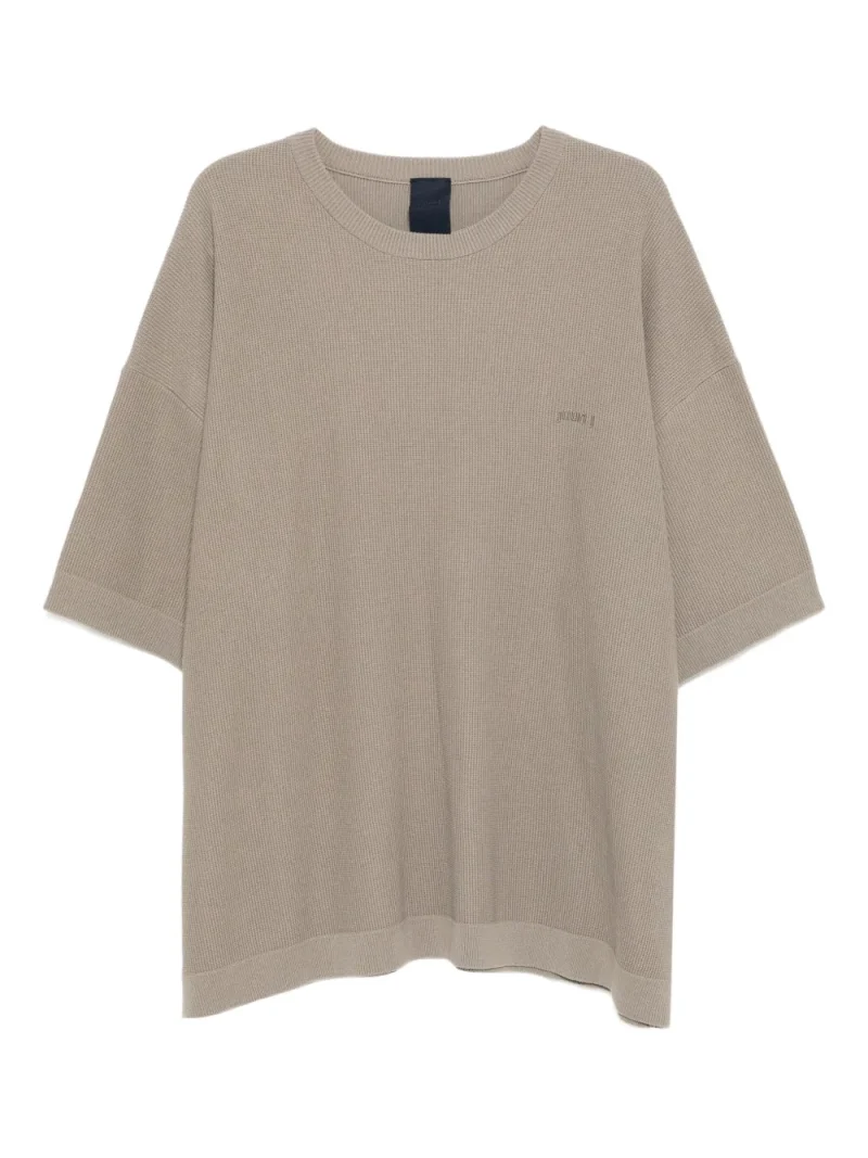 Tricou Juun.J Logo-Embroidered khaki