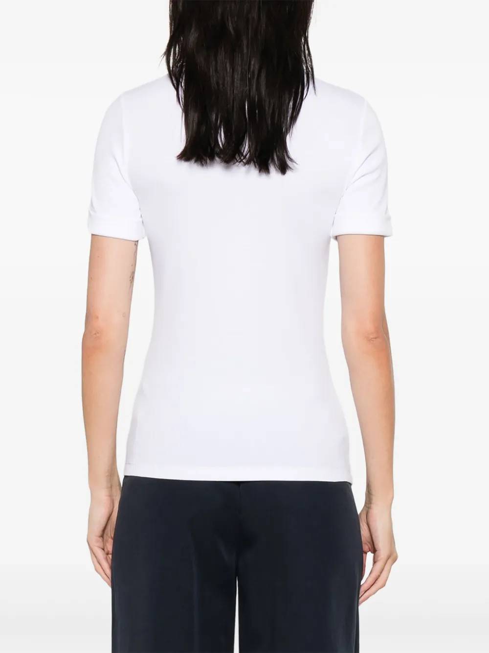 Tricou Peserico Chain Link-Trim alb - imagine 2