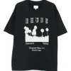 Tricou RHUDE graphic-print negru