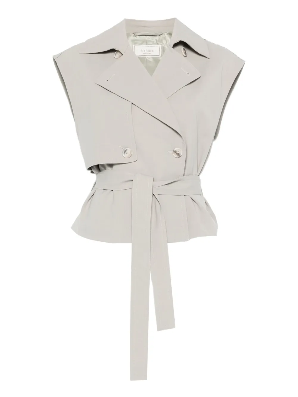 Vesta Peserico Sleeveless Double-Breasted gri