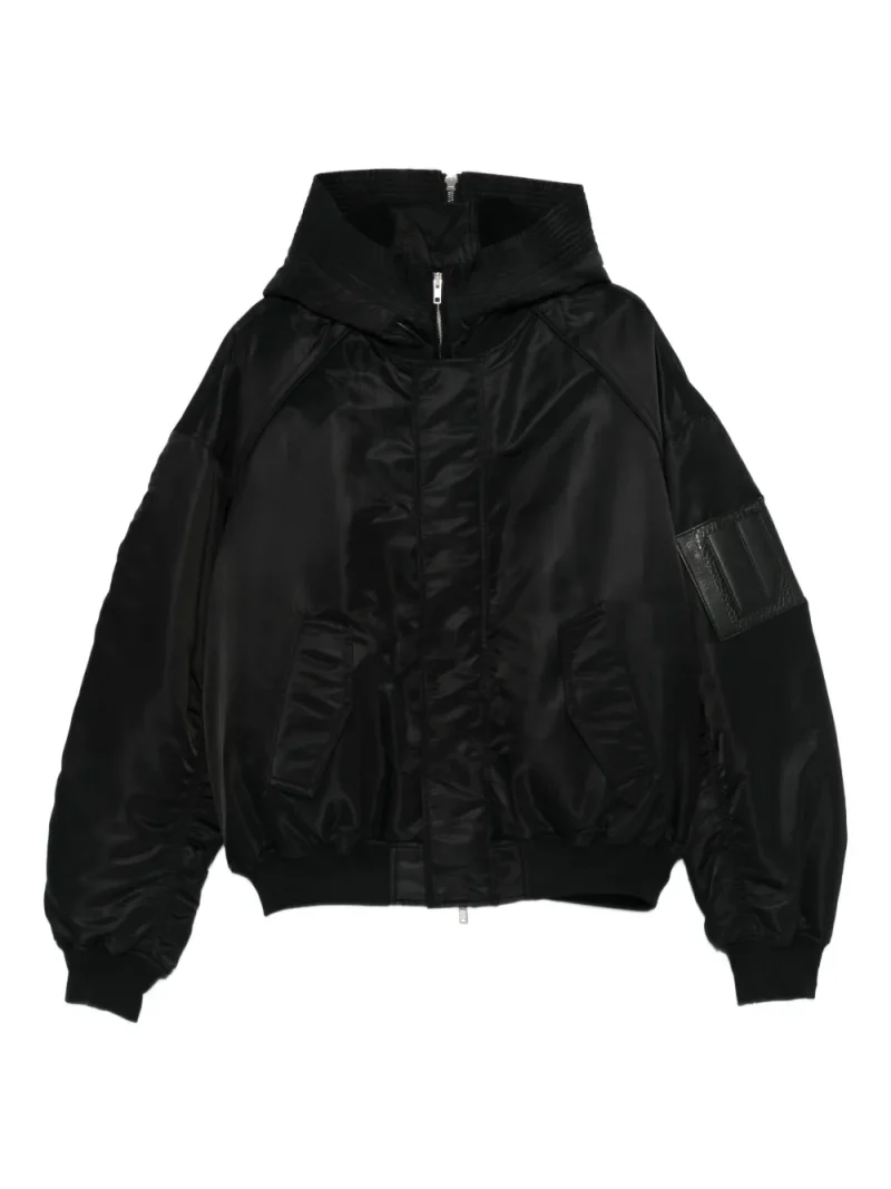 Jacheta Juun.J Hooded Panelled negru