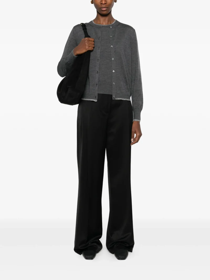 Alternative view of Cardigan Gran Sasso button-fastening gri