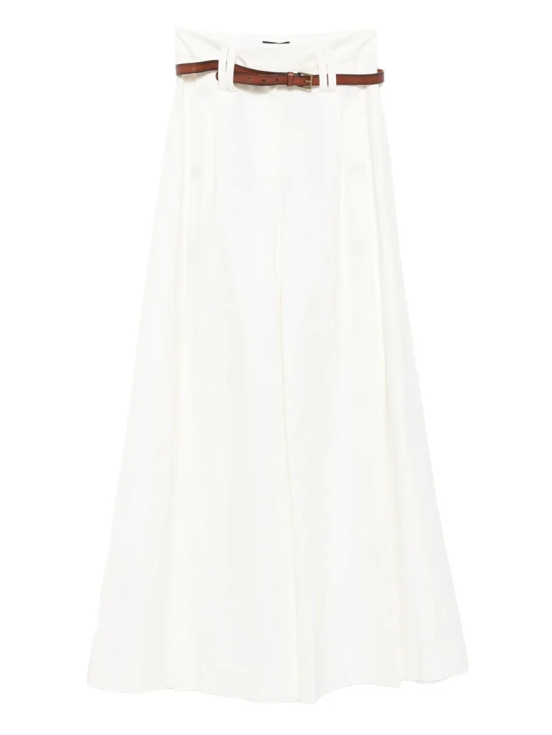 Pantaloni A.W.A.K.E Mode wide-leg alb