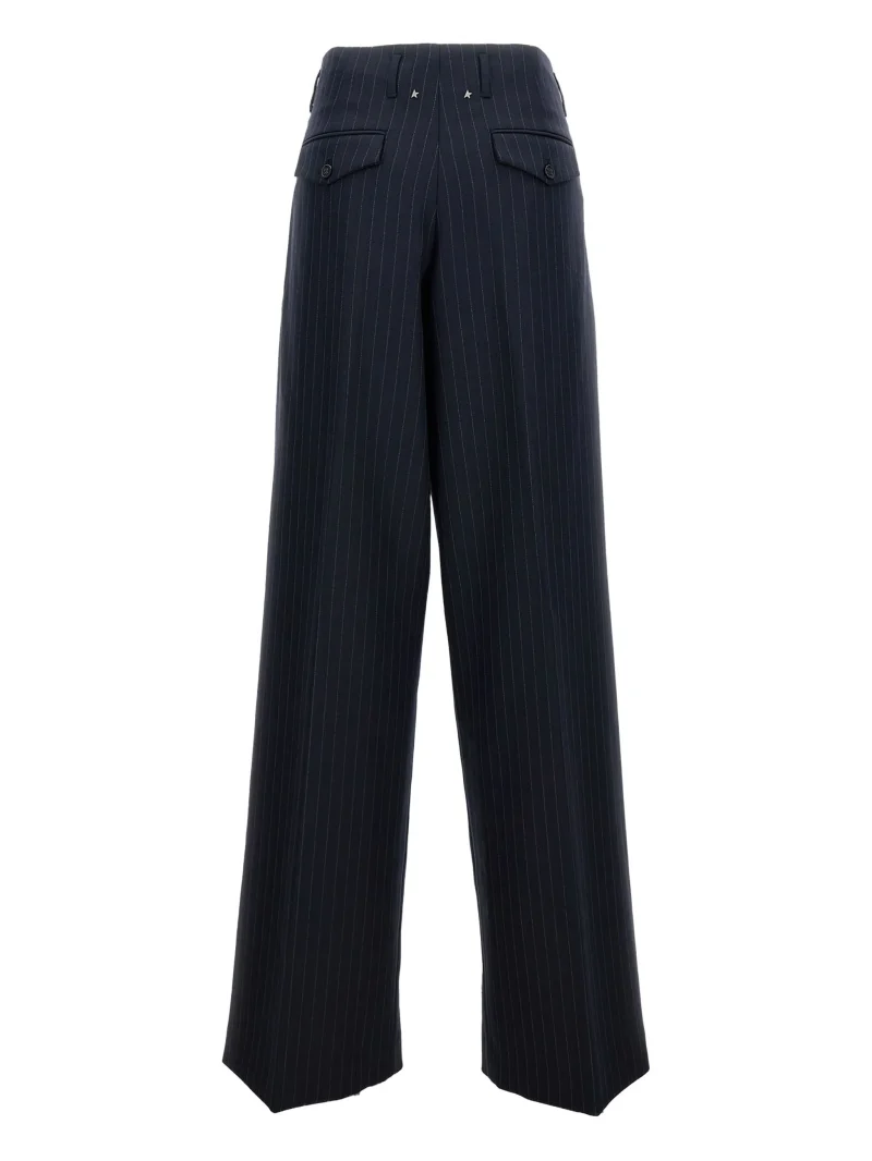 Alternative view of Pantaloni Golden Goose Pinstripe pleated albastru