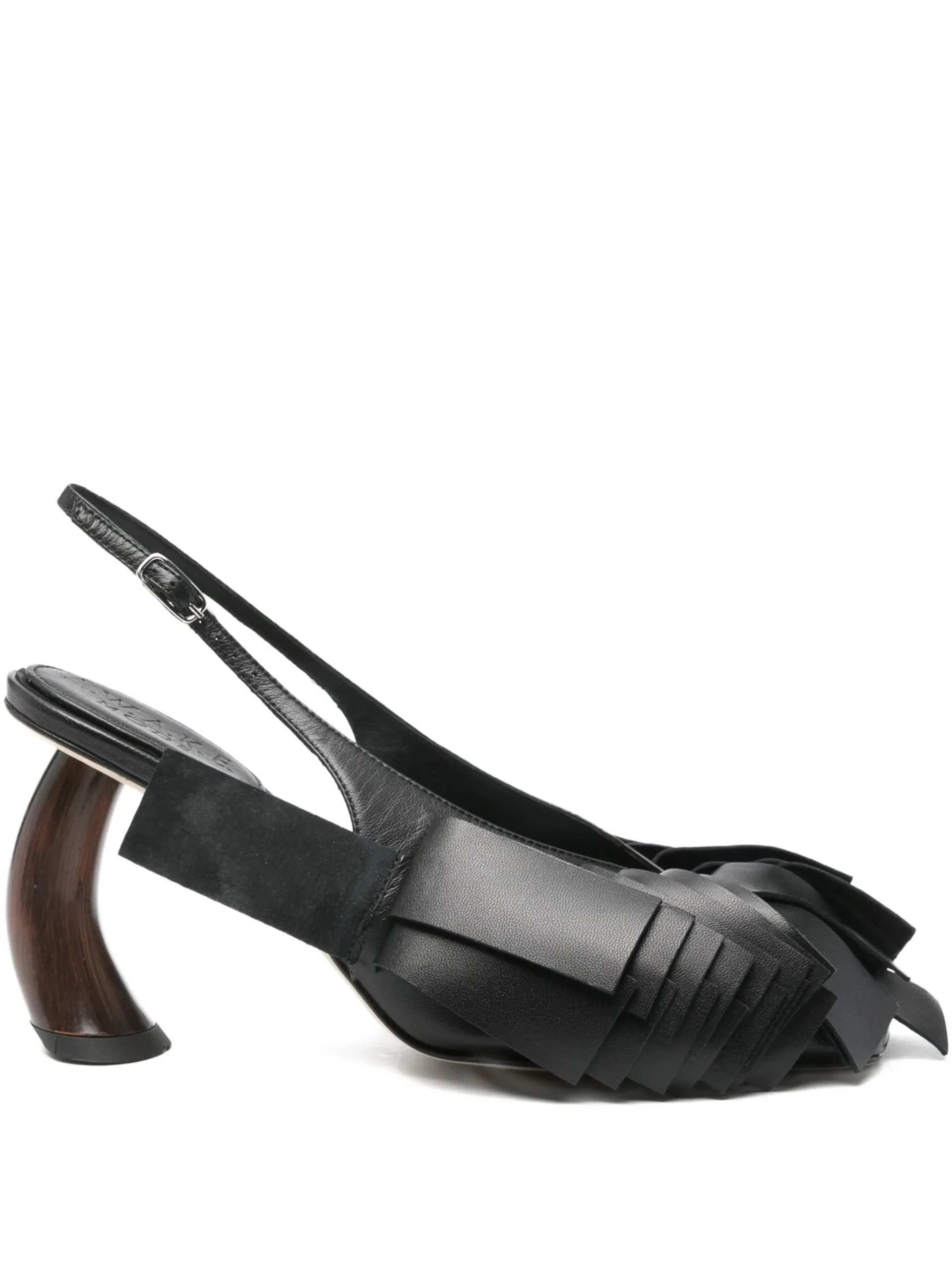 Pantofi A.W.A.K.E. Mode 80mm draped slingback negru