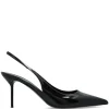 Pantofi Paris Texas 70mm Lidia slingback pointed-toe negru