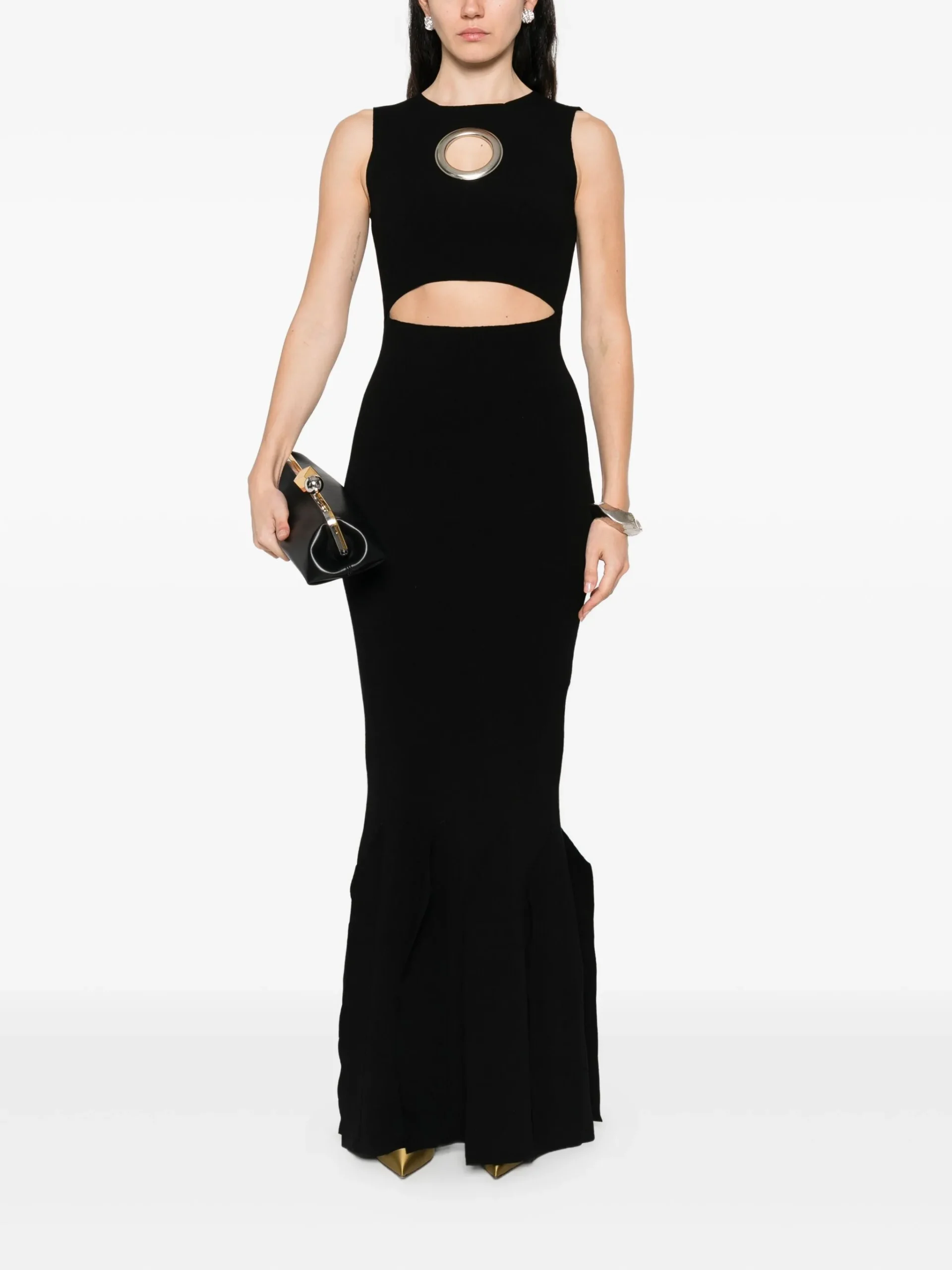 Rochie maxi A.W.A.K.E. mode negru - imagine 2