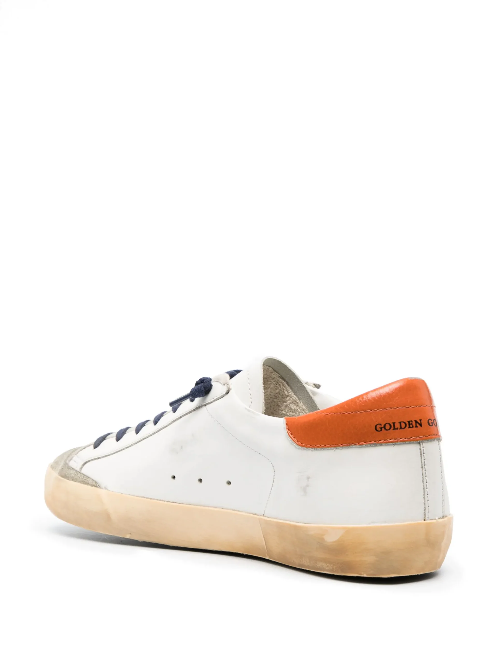 Sneakers Golden Goose Super-Star low-top alb - imagine 4