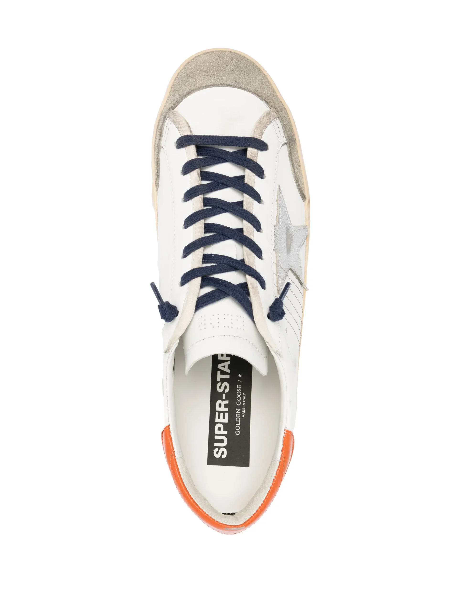 Sneakers Golden Goose Super-Star low-top alb - imagine 3