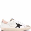 Sneakers Golden Goose star-patch lace-up alb
