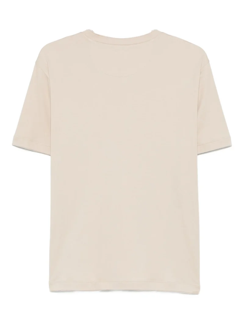 Alternative view of Tricou Eleventy V-neck bej