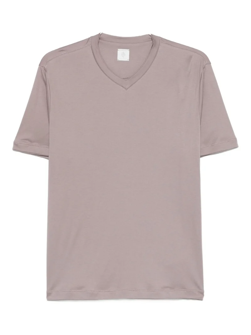 Tricou Eleventy V-neck mov