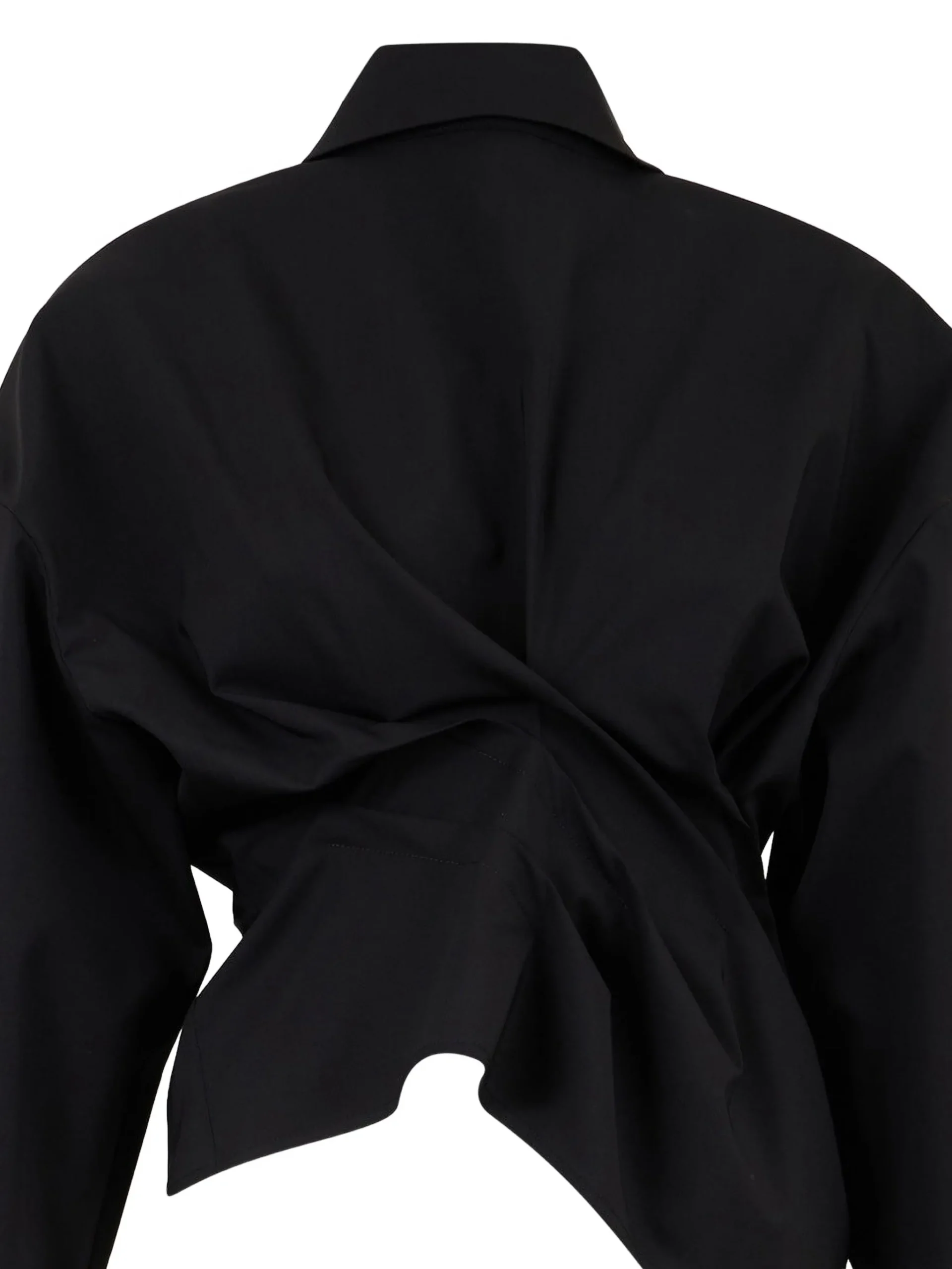 Camasa A.W.A.K.E. Mode twisted-detail negru - imagine 3