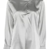 Camasa Peserico Silk Long-Sleeve gri