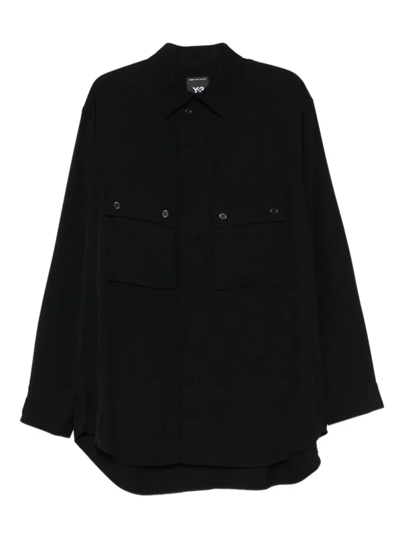 Camasa Y-3 Buttoned Pocket negru