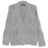 Cardigan Gran Sasso Openwork Button-up gri