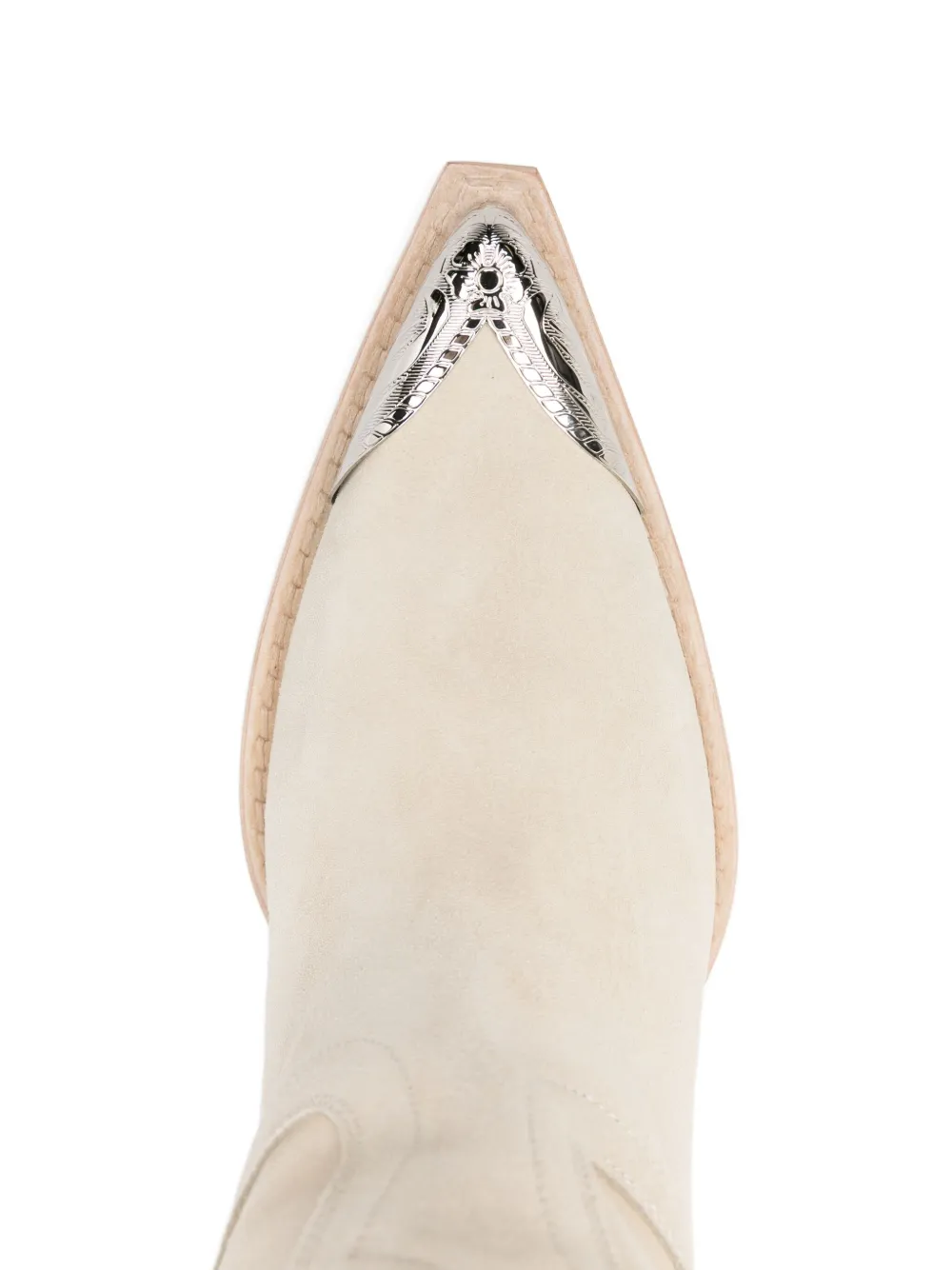 Cizme Paris Texas El Dorado metal toe 10mm Suede bej - imagine 4