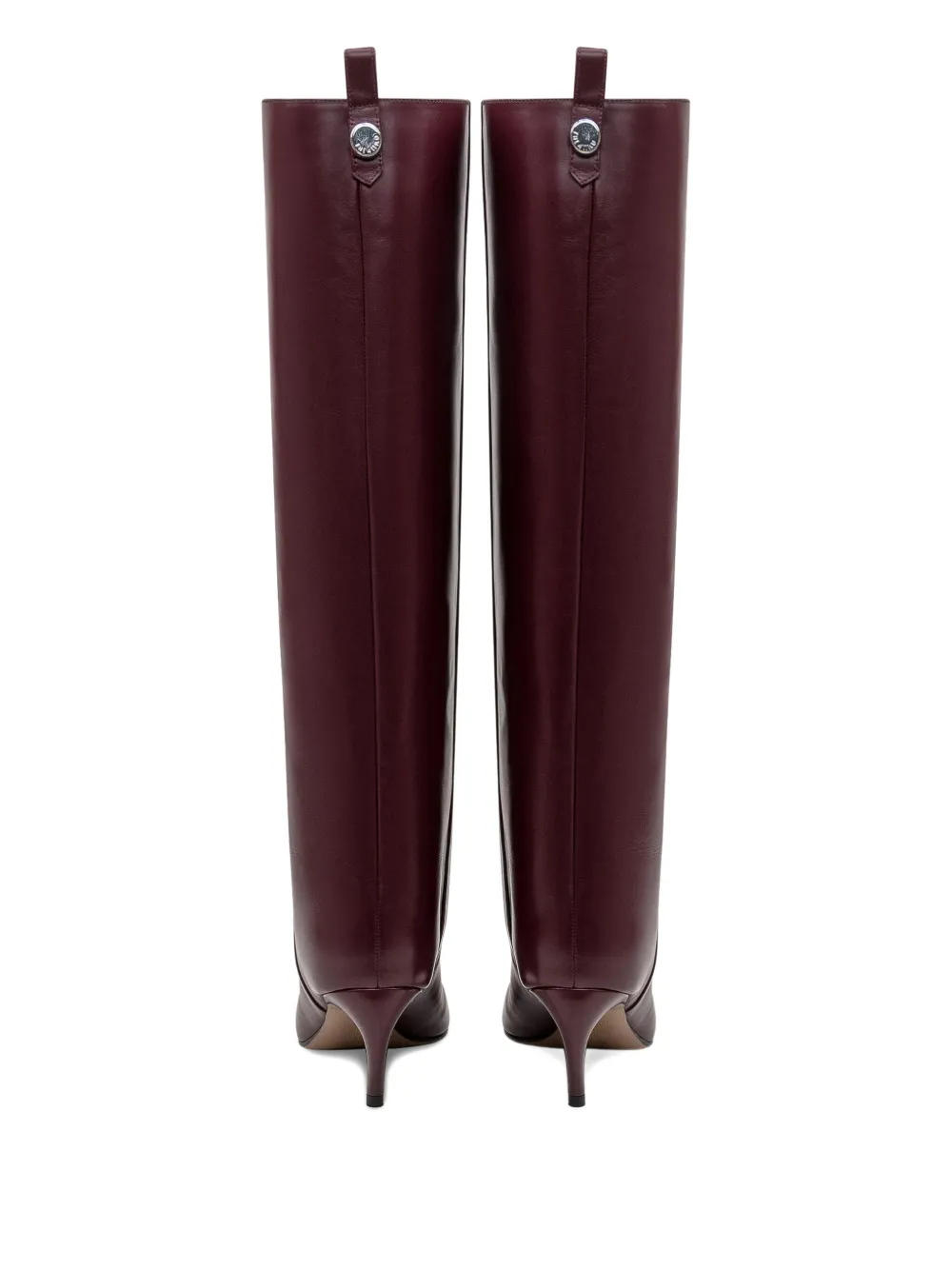 Cizme The Attico 65mm Lea Pointed-Toe Leather visiniu - imagine 3