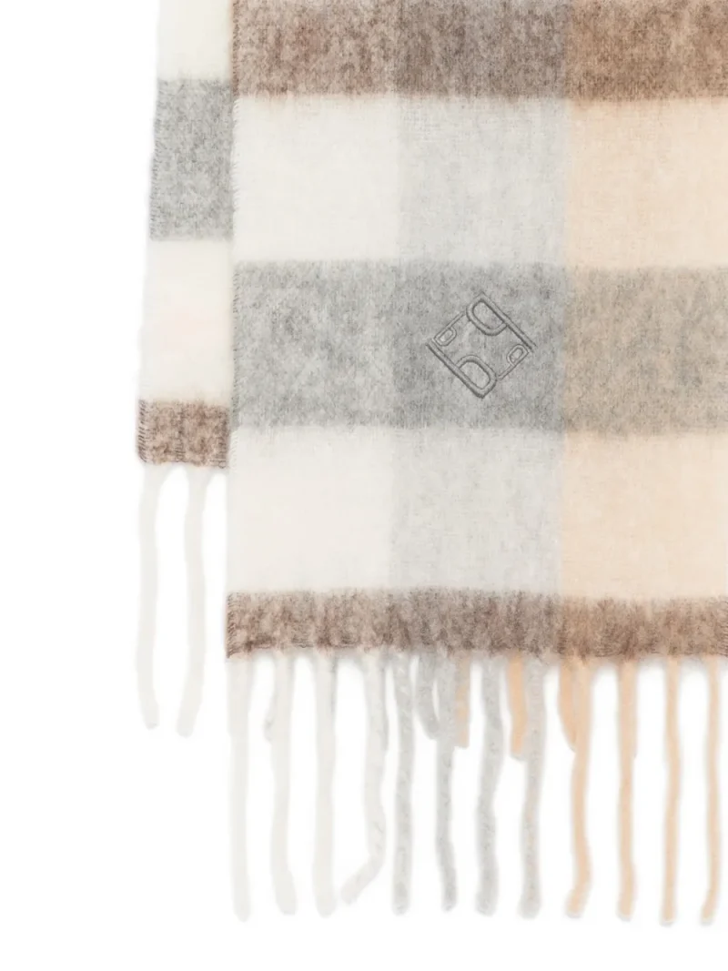 Alternative view of Fular Peserico Checked Fringed multicolor