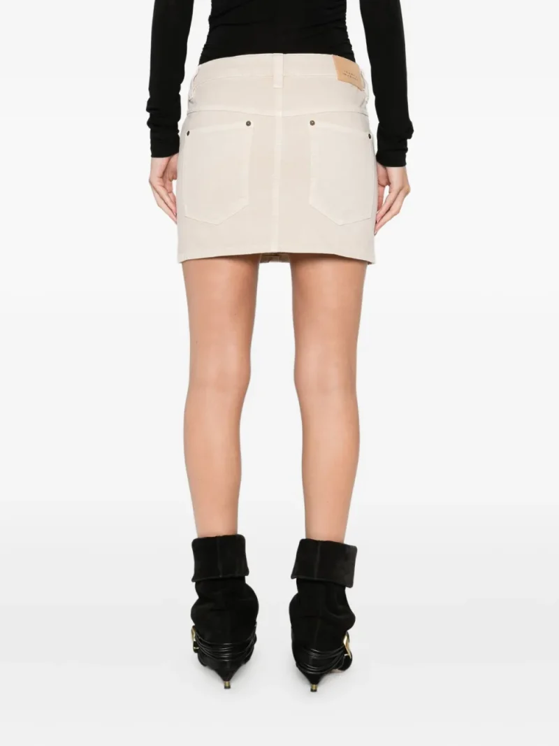 Alternative view of Fusta mini Isabel Marant Paulina bej