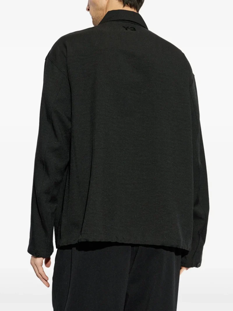 Alternative view of Jacheta Y-3 Applique negru