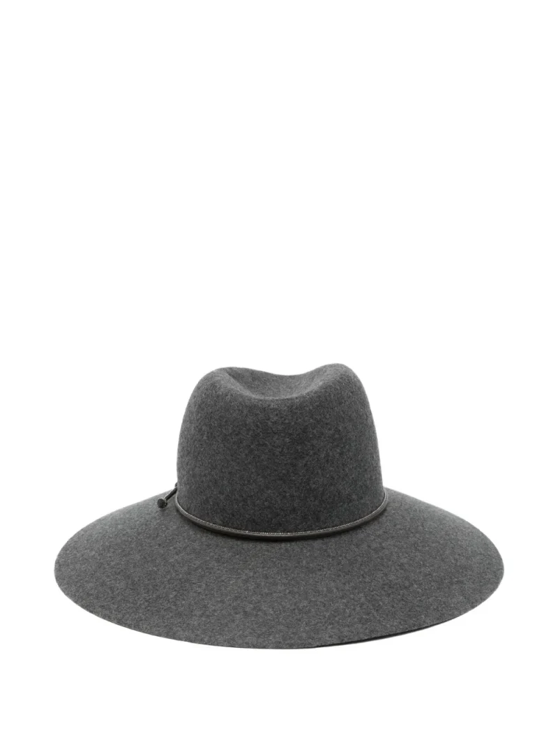 Alternative view of Palarie Peserico Bow Detail Hat gri