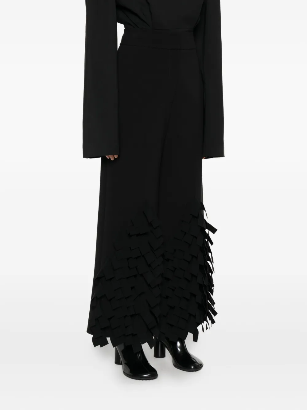 Pantaloni A.W.A.K.E. Mode Rectangle-Detail negru - imagine 2