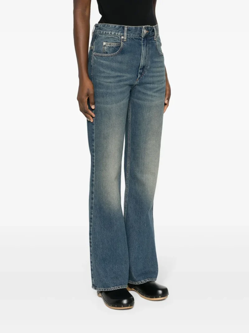 Alternative view of Pantaloni denim Isabel Marant Belvira High-Rise Bootcut albastru