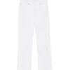 Pantaloni denim Isabel Marant Cotton Straight alb