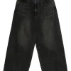 Pantaloni denim Juun.J Elastic-Waistband negru