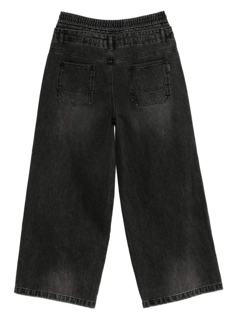 Alternative view of Pantaloni denim Juun.J Elastic-Waistband negru