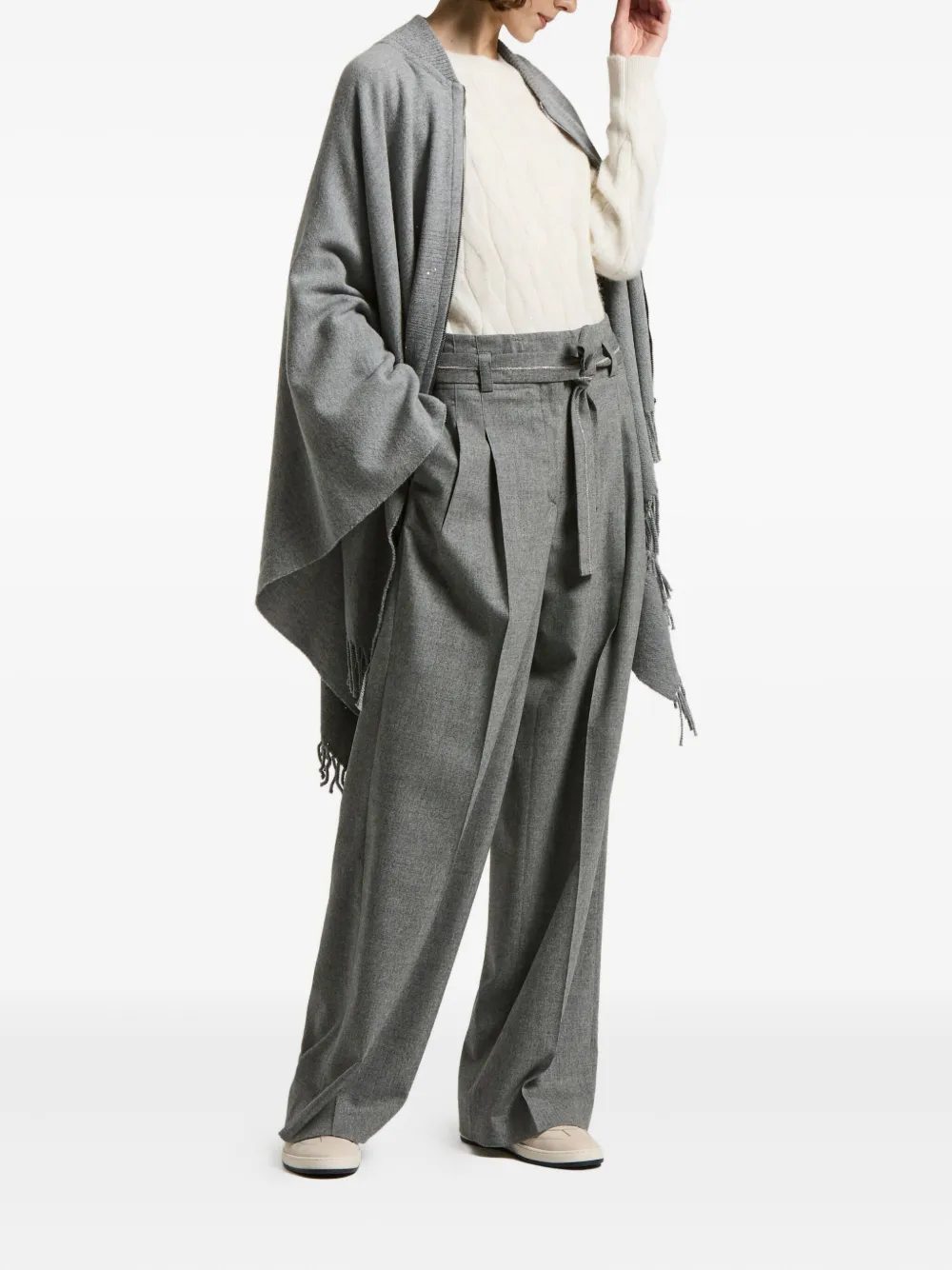 Pantaloni Peserico Tailored gri - imagine 3