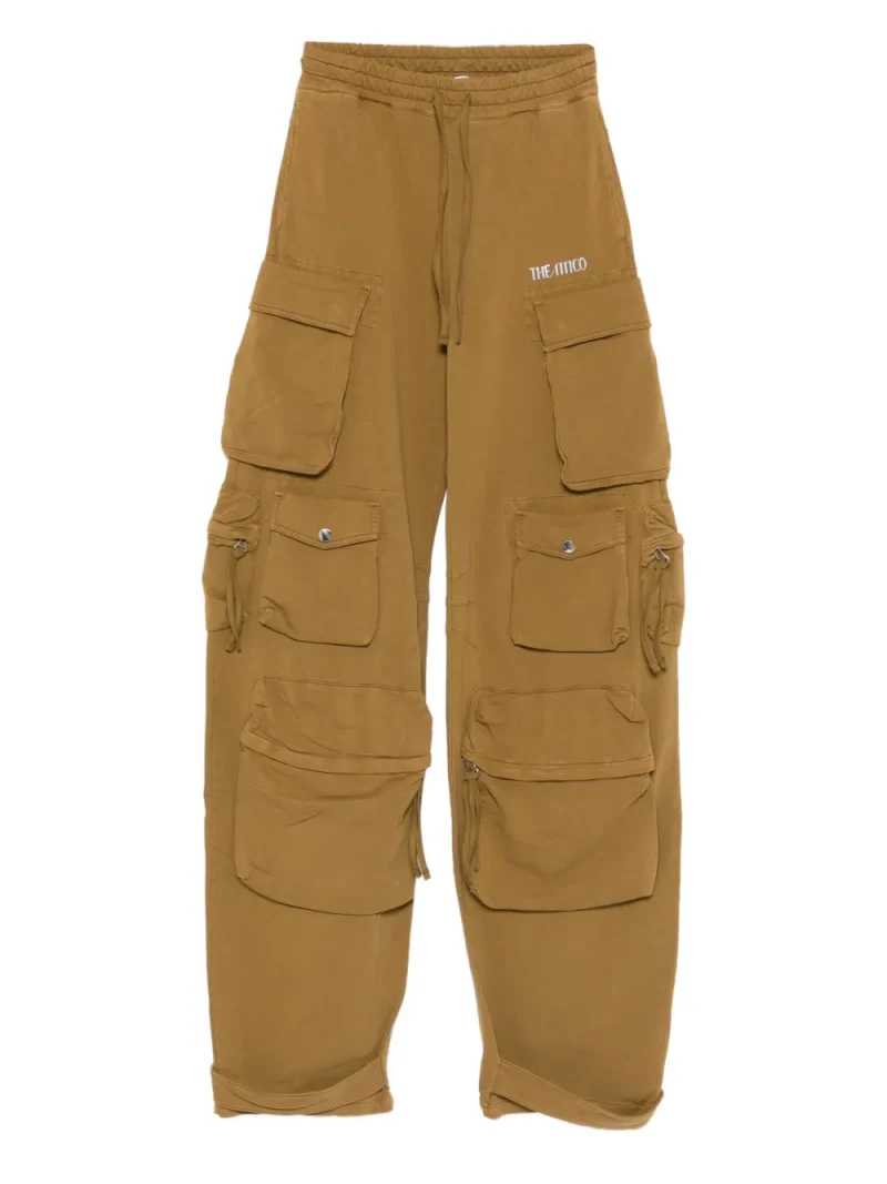 Pantaloni The Attico Multi-Pocket Drawstring khaki