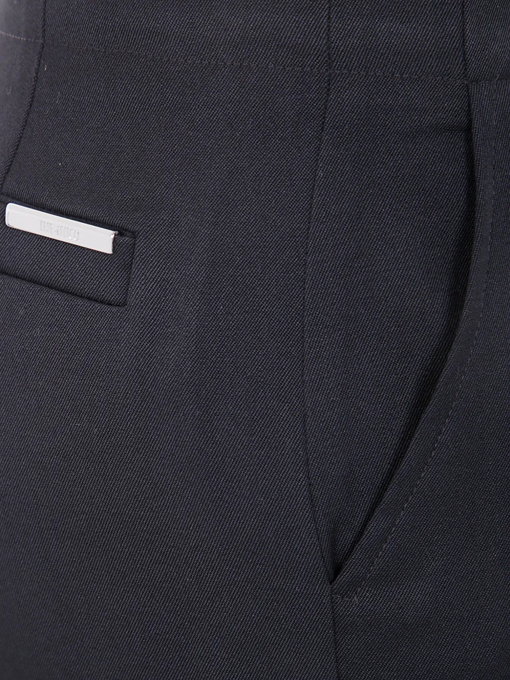 Pantaloni The Attico Stripes negru - imagine 3