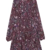 Rochie Marant Etoile Bess Floral-Print visiniu