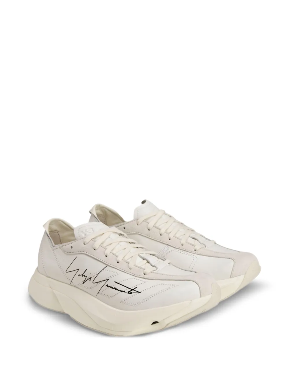 Sneakers Y-3 Adios Pro 3.0 LX Leather ecru - imagine 3