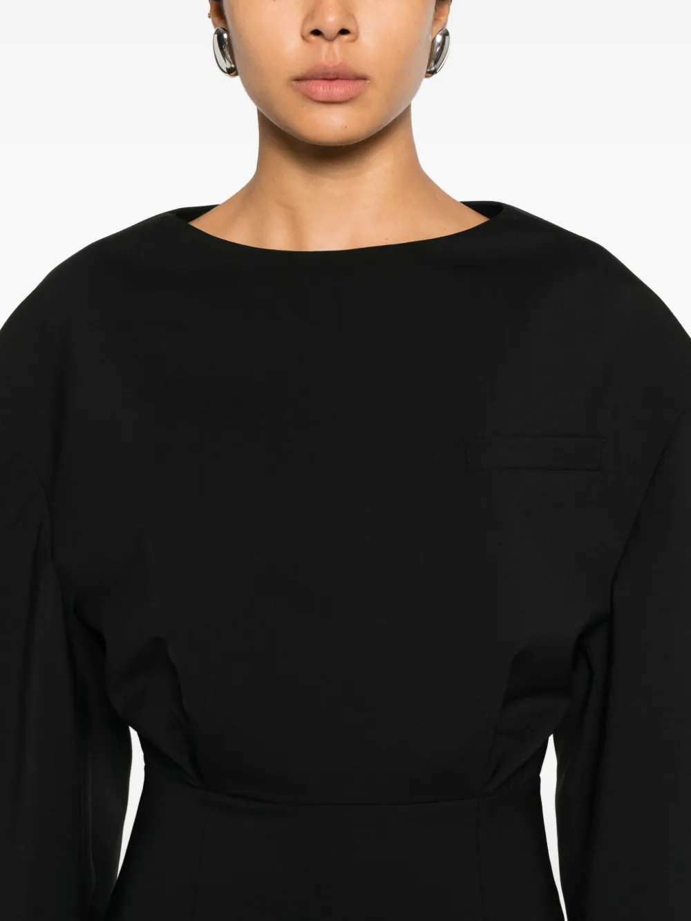 Top A.W.A.K.E. Mode Round-Neck negru - imagine 5