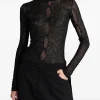 Top The Attico Openwork negru