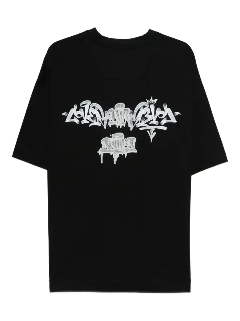 Alternative view of Tricou Juun.J Logo negru