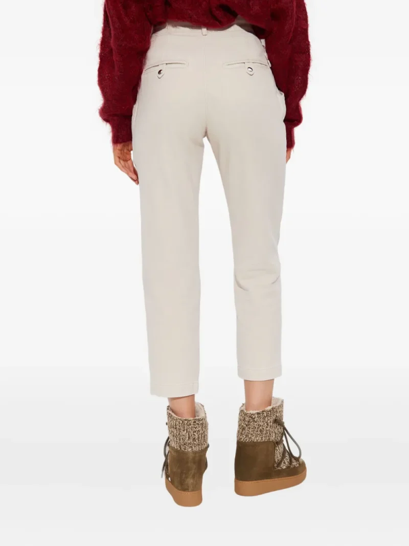 Alternative view of Pantaloni Isabel Marant Tiffenda Buckle-Detail ecru