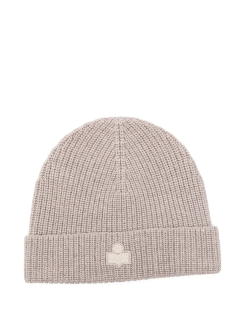 Caciula Marant Logo-Patch Beanie bej