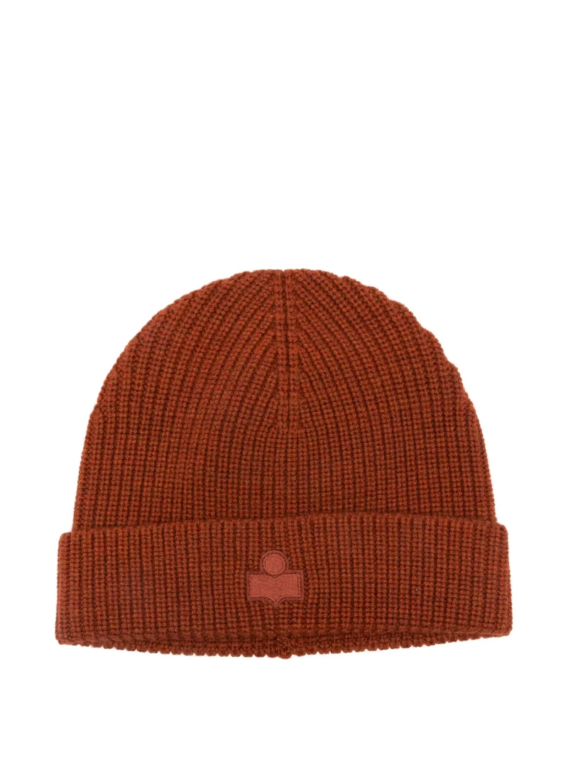 Caciula MARANT Ribbed logo beanie
