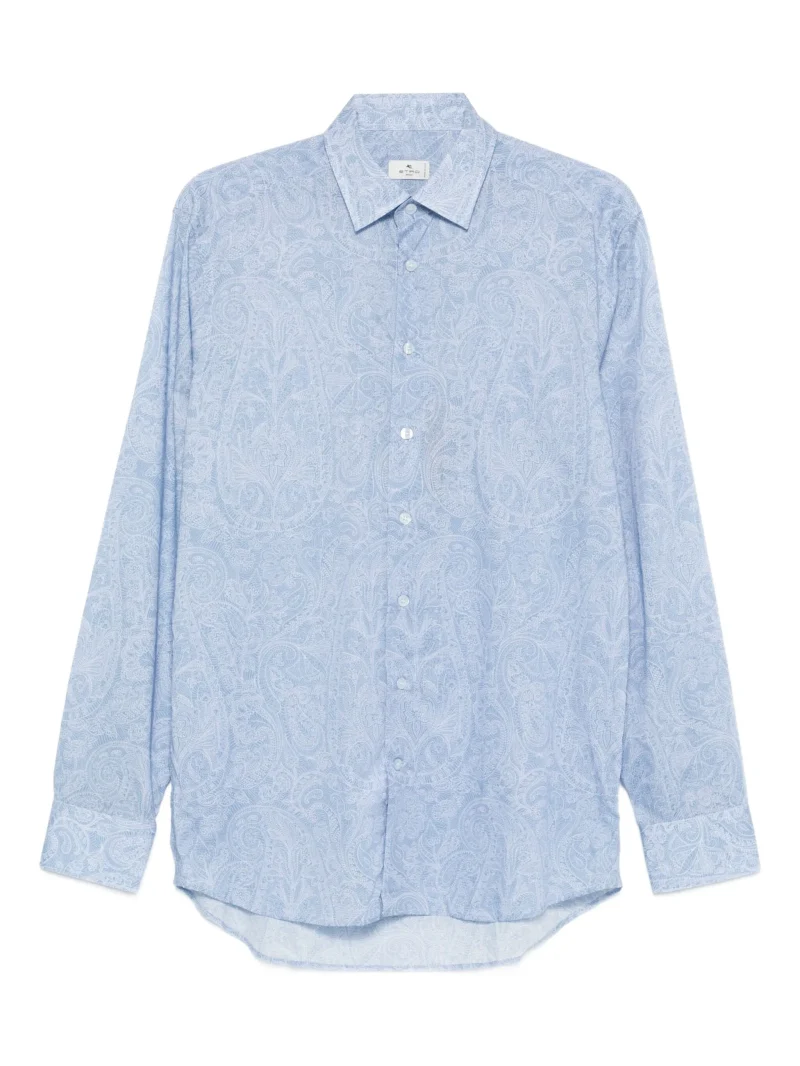 Camasa ETRO Paisley-Print albastru